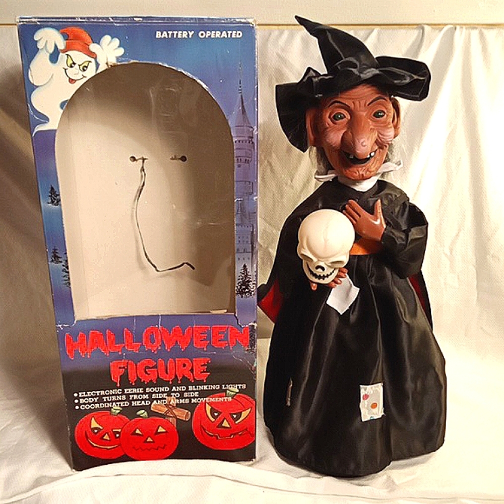 1988  funny toy Corp mechanical halloween witch